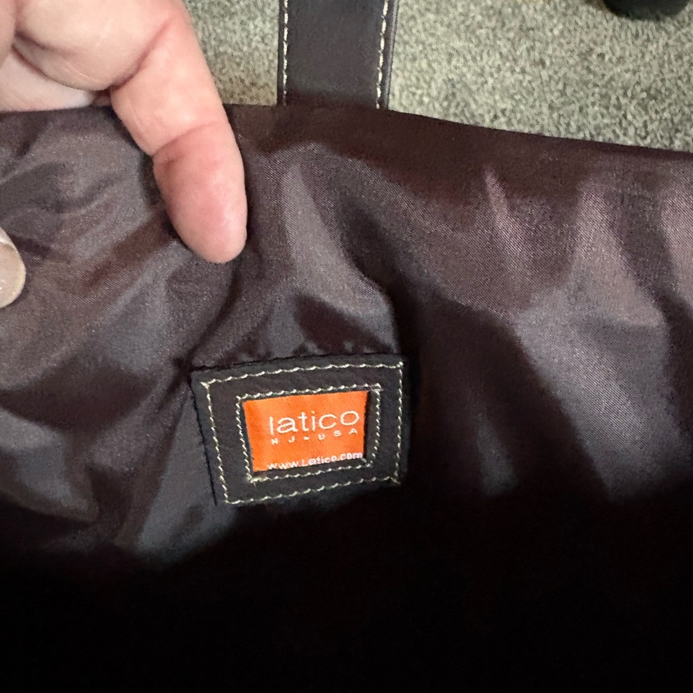 Latico Dark Brown Leather Messenger Bag - Picture 4 of 5